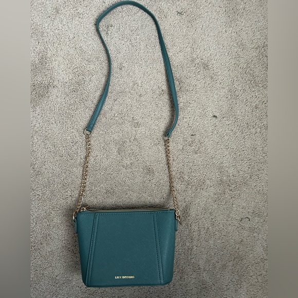 Like Dreams Emerald Vegan Leather Bow Crossbody Bag - Picture 5 of 9
